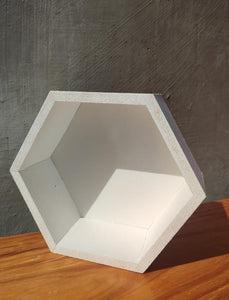 Caja Hexagonal de MDF20x17x7Cm
