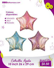 Cargar imagen en el visor de la galería, Globo Metalizado Estrella Agata 10 Pulgadas (Inch)